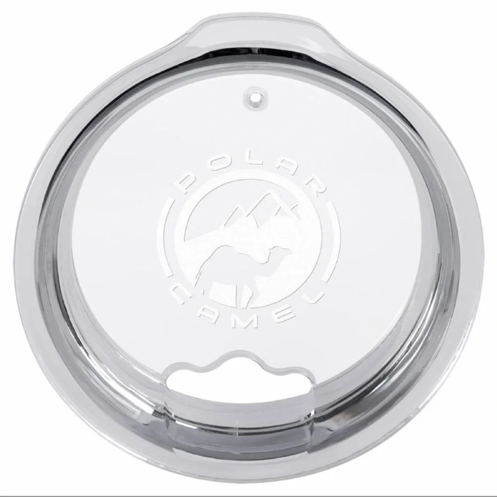 White 10oz. Polar Camel Tumbler with Clear Lid